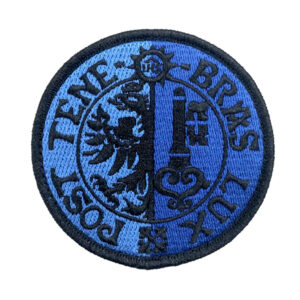 Post Tenebras Lux II Bleu brodé
